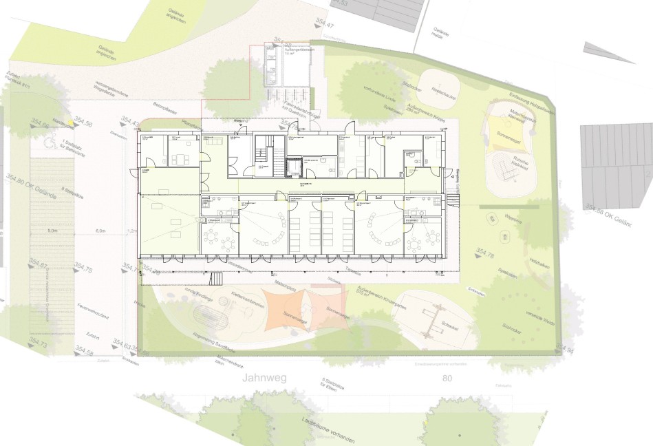 Lageplan mit Außenanlagen; Foto: Köstlbacher Miczka Architektur Urbanistik